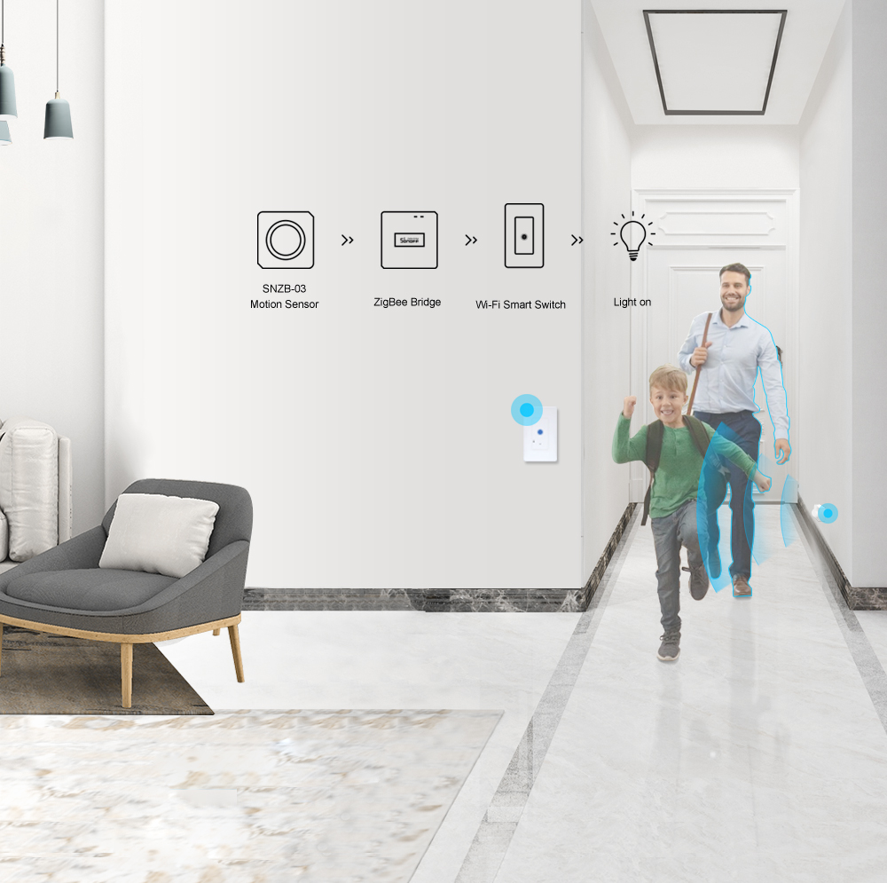 Sensor De Movimiento Sonoff SNZB-03 Zigbee